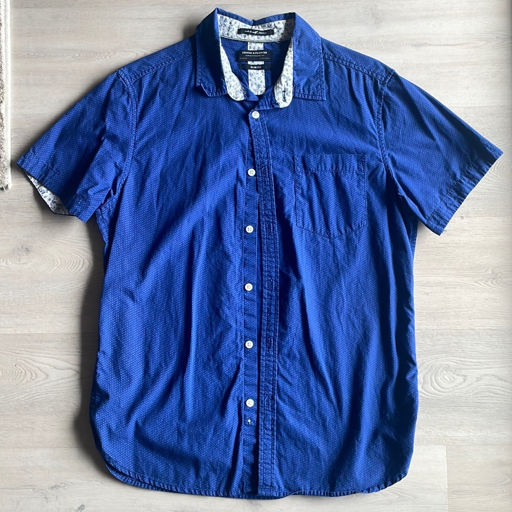 Denim & Flower Blue Buttondown